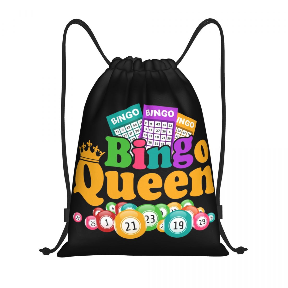 Luxury Yoga Bags - Custom Bingo Queen Game Lover Drawstring