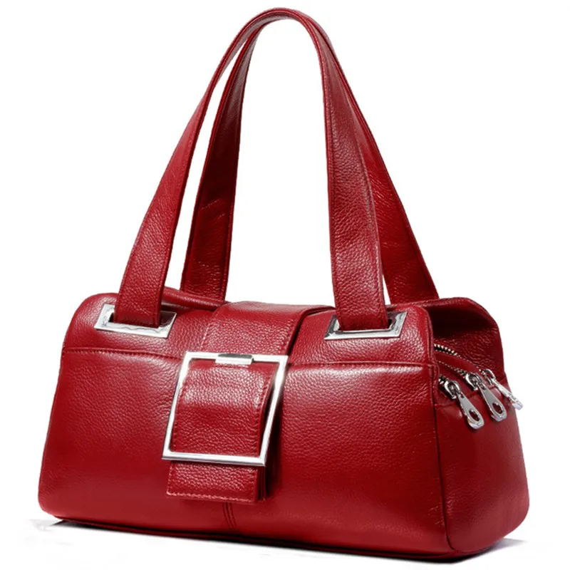Luxury Bags Louis Vuitton - Genuine Leather Handbag Soft Skin Bag