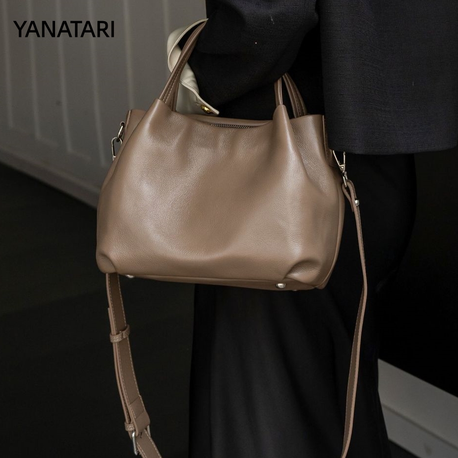 Luxury Bags Louis Vuitton - YANATARI Cowhide Genuine Leather Handbags Women