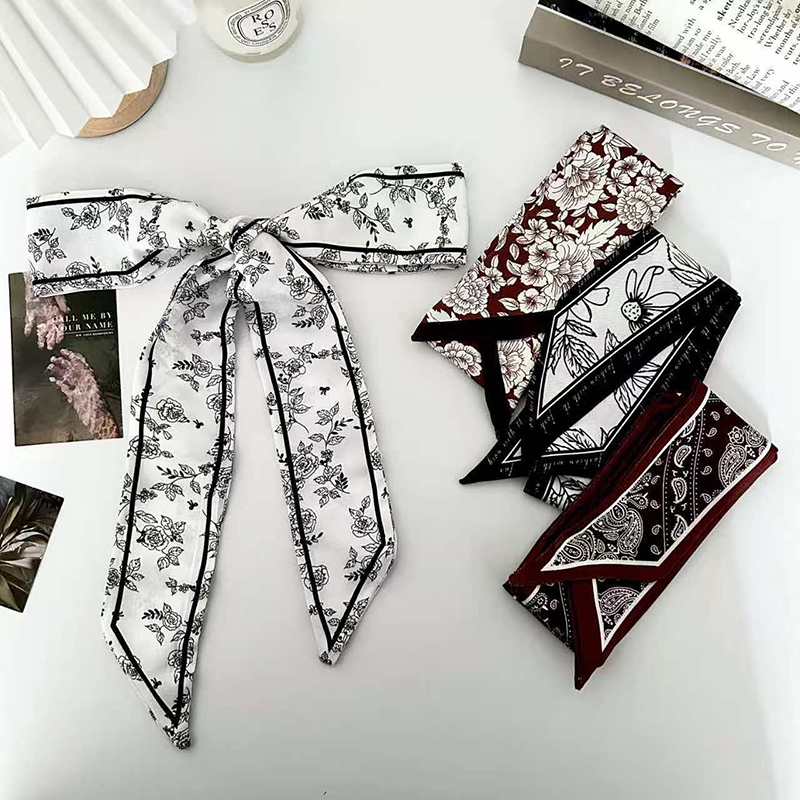 Luxury Bags Expensive - Luxury Fashion Woman Skinny Silk Scarf