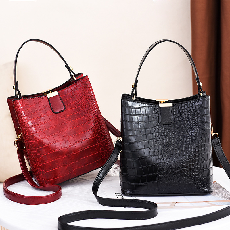 Luxury Bags Louis Vuitton - Vintage Stone Leather Handbag Shoulder Crossbody