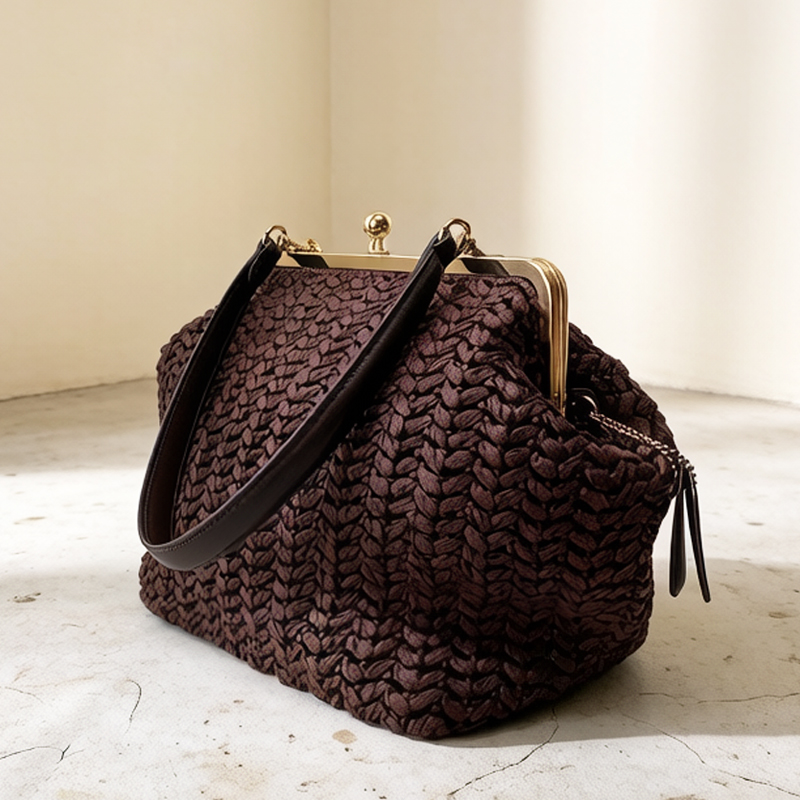 Hand-Woven Kisslock Frame Shou - Luxury Bags Made review and price