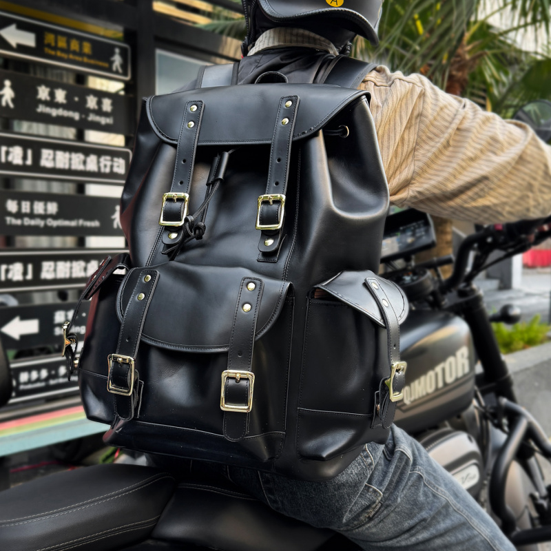 New Arrivals Leather Backpack  - Luxury Bags For Men review and price