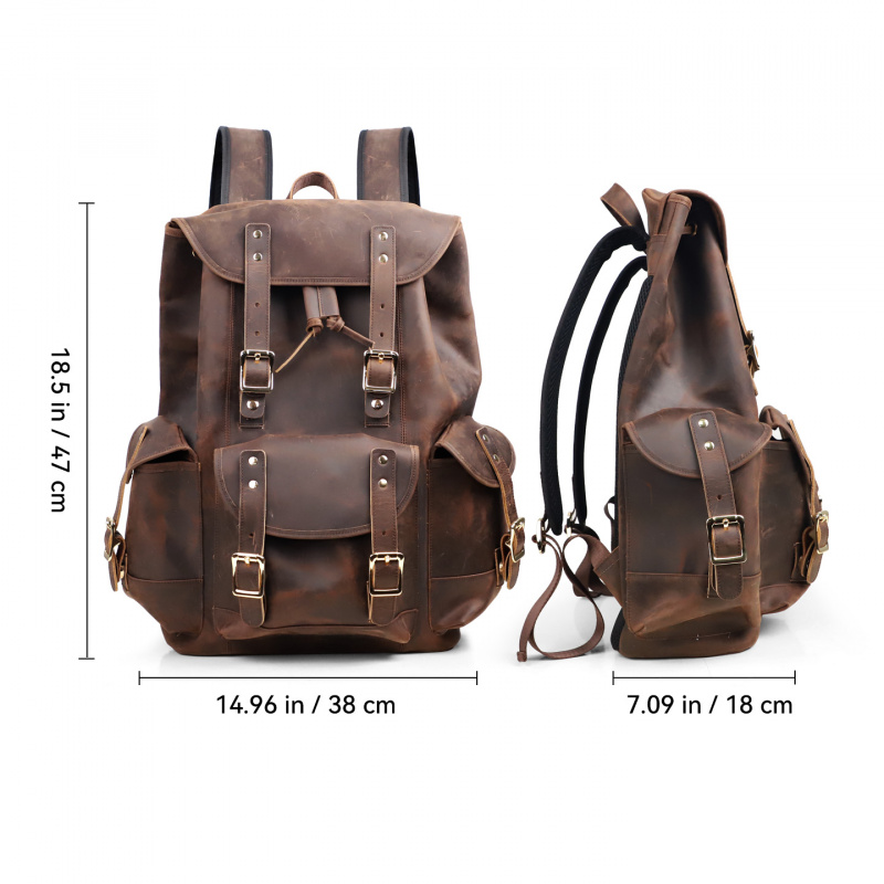 New Arrivals Leather Backpack  - Luxury Bags For Men review and price