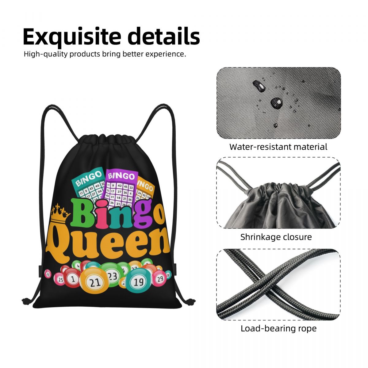 Custom Bingo Queen Game Lover  - Luxury Yoga Bags review and price