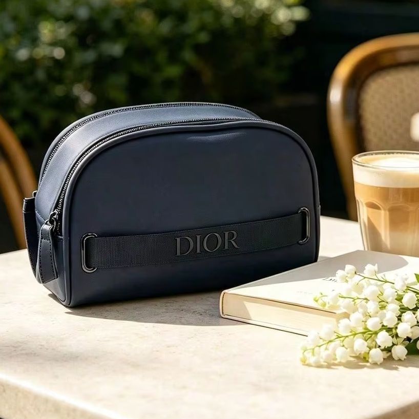 Dior Navy Blue Half Moon Cosme - Luxury Bags Dior review and price