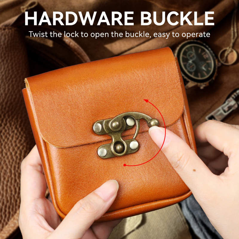 Soft Cowhide Small Waist Bag G - Key Holder Leather Pouch review and price
