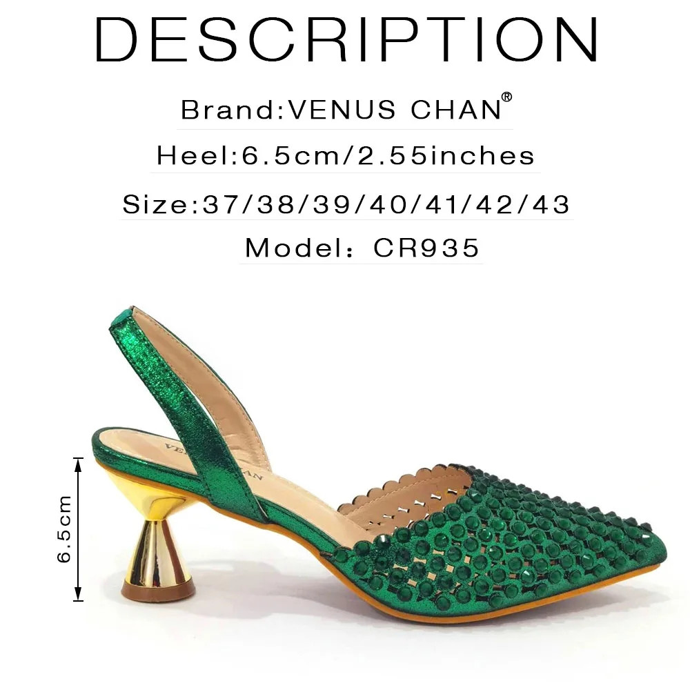 Luxury Green Rhinestone Shoes  - Luxury Bags And Shoes review and price