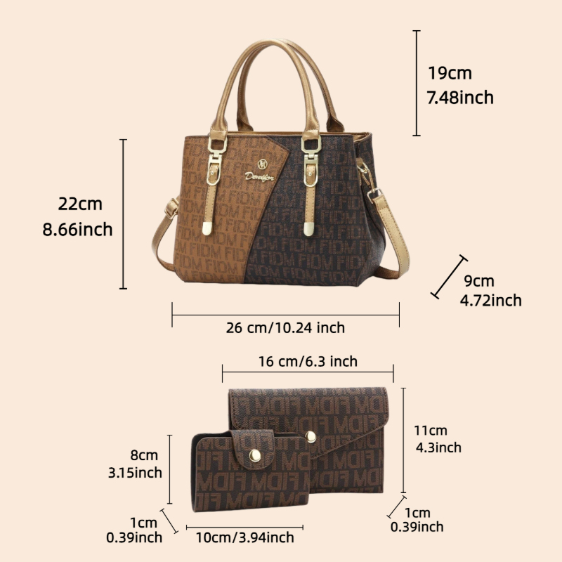 3-piece women's bag set, luxur - Luxury Bags review and price