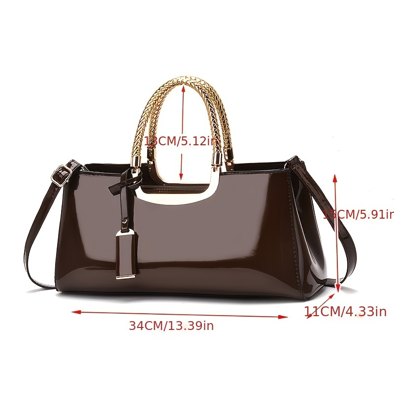 Women's Glossy PU Leather Shou - Luxury Bags Louis Vuitton review and price