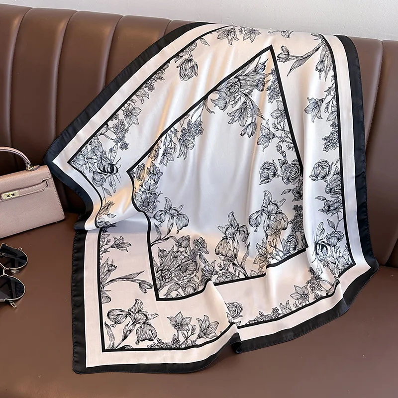 70*70cm Luxury Floral Print Si - Luxury Bags Expensive review and price