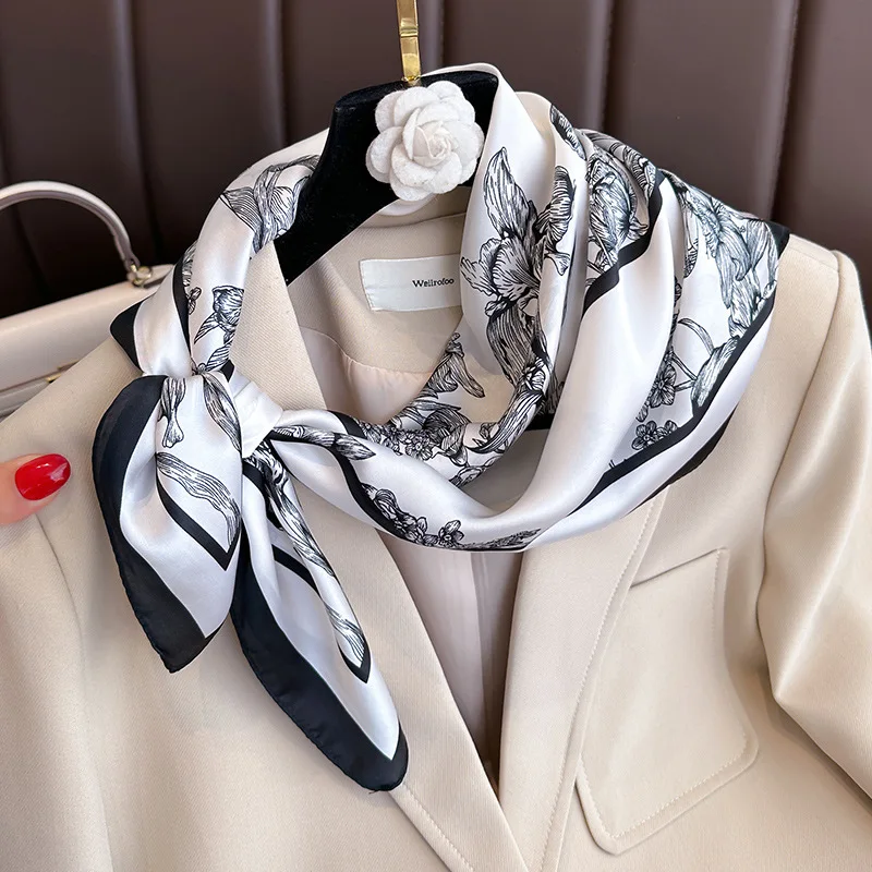 70*70cm Luxury Floral Print Si - Luxury Bags Expensive review and price
