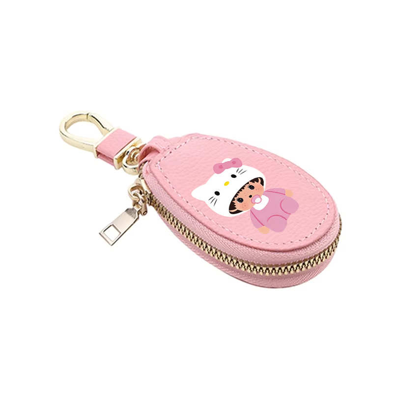 1pcs MONCHHICHI Leather Zipper - Key Holder Leather Pouch review and price