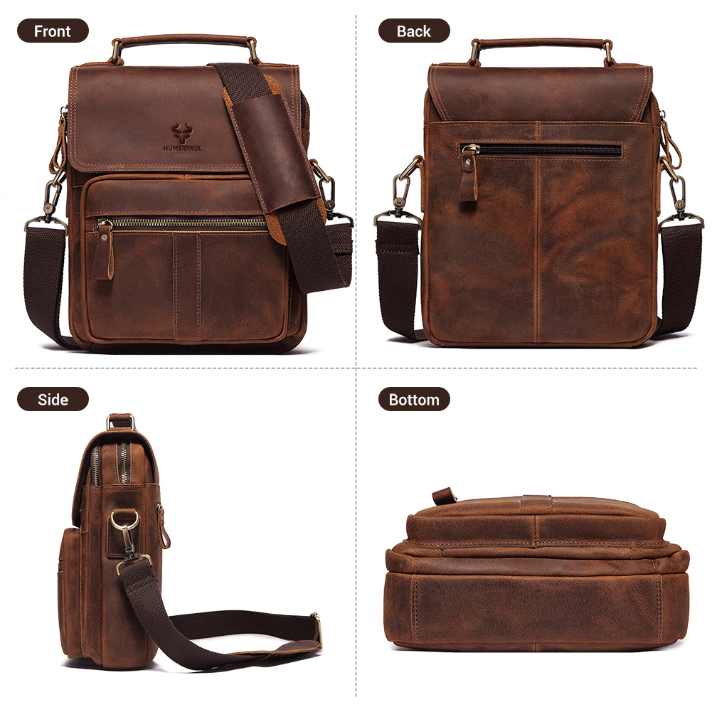 HUMERPAUL Genuine Leather Men' - Luxury Bags Coach review and price