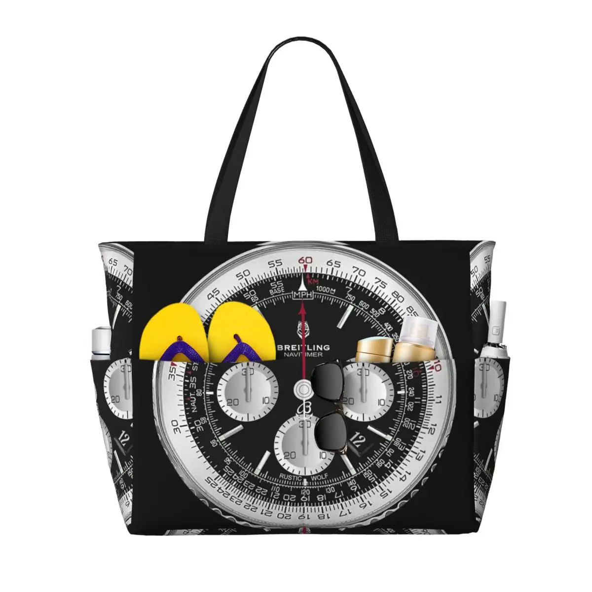 Black Luxury Watch Face Beach  - Luxury Yoga Bags review and price