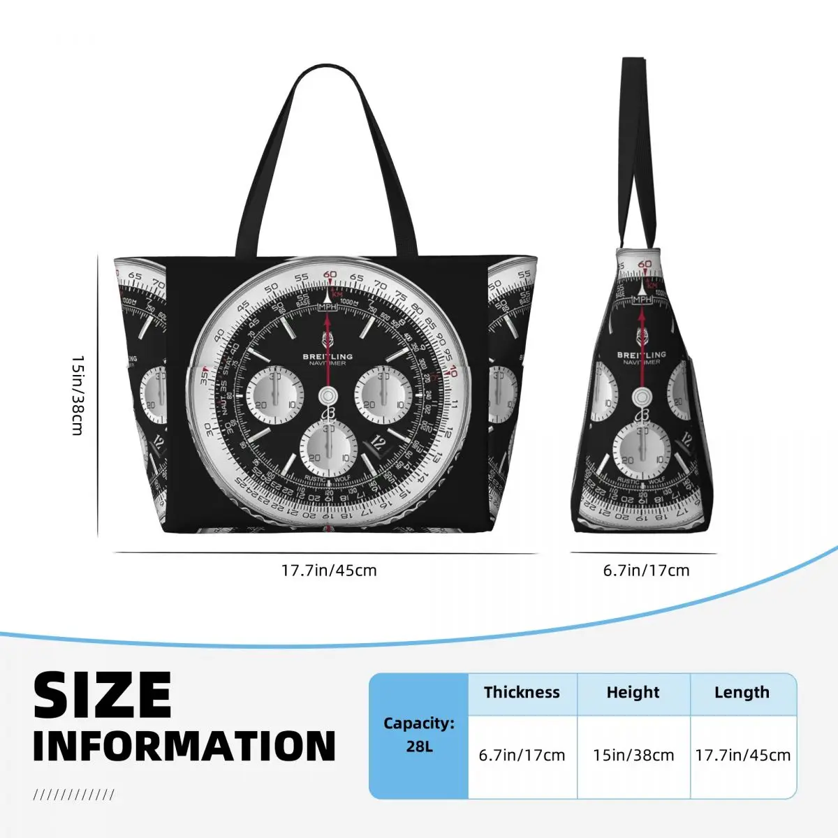 Black Luxury Watch Face Beach  - Luxury Yoga Bags review and price