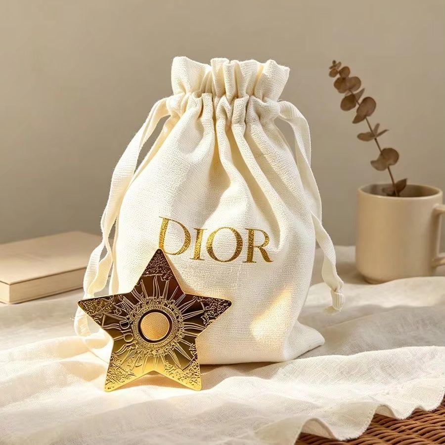 Dior Off‑White Canvas Drawstri - Luxury Bags Dior review and price