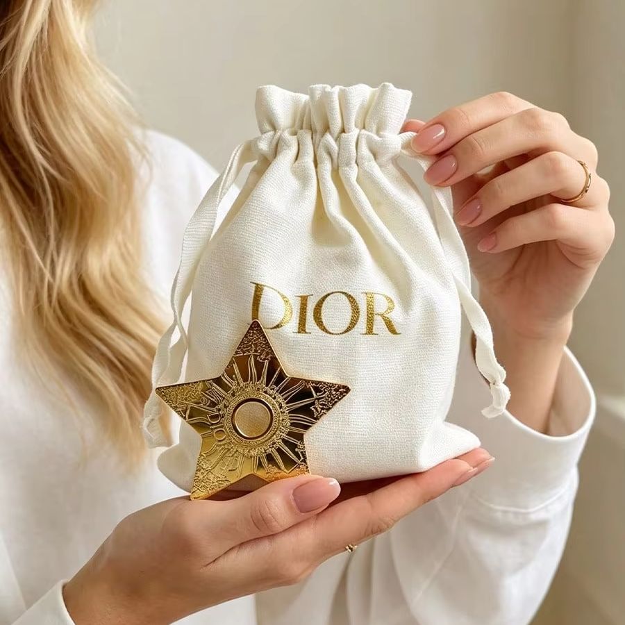 Dior Off‑White Canvas Drawstri - Luxury Bags Dior review and price