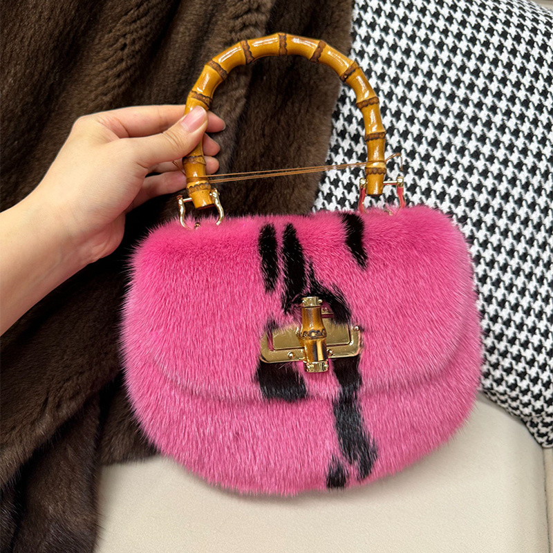 Women's Bags Mink Fur Handbags - Luxury Bags Gr review and price