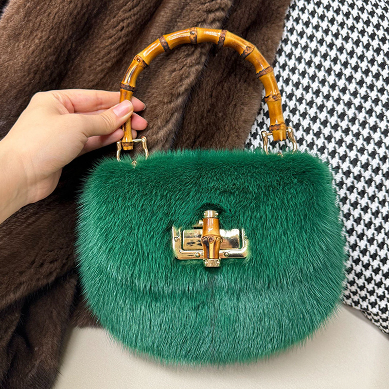 Women's Bags Mink Fur Handbags - Luxury Bags Gr review and price